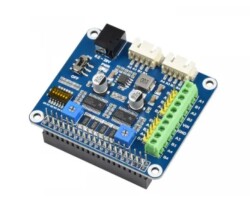 Waveshare - Raspberry Pi DRV8825 2 Kanal Step Motor Sürücü HAT - 2x2.5A, 15669