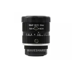 Waveshare - Raspberry Pi HQ Kamera ( C Mount) için Telefoto Lens - 10MP, 35mm, 18155