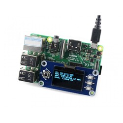 Raspberry Pi için 1.3inch OLED HAT, 128x64, SPI-I2C Arayüz, 13890 - Thumbnail