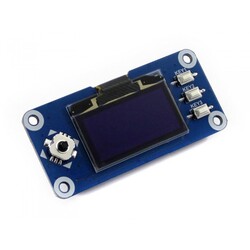 Waveshare - Raspberry Pi için 1.3inch OLED HAT, 128x64, SPI-I2C Arayüz, 13890