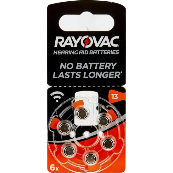 Rayovac İşitme Cihaz Pili (13 Numara Kulaklık Pili) - 1.45V, PR48, 6 lı