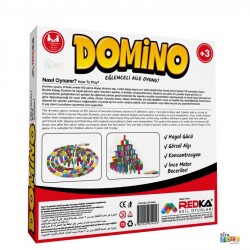 Redka 152 Parça Ahşap Domino Aile Oyunu - Thumbnail