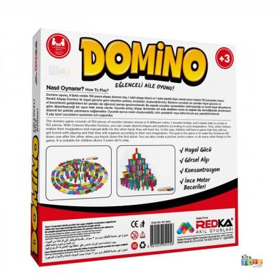 Redka 152 Parça Ahşap Domino Aile Oyunu