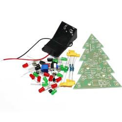 Renkli Işıklı Yılbaşı Çam Ağacı Kiti - Electronic Christmas Tree - Thumbnail