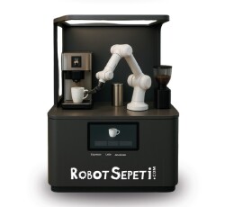 Gabotix - RoboBarista Robotik Kahve / İçecek Otomatı (Otomatik Barista) - Yarı Kapalı