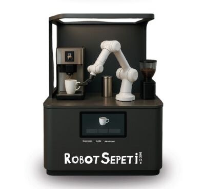 RoboBarista Robotik Kahve / İçecek Otomatı (Otomatik Barista) - Yarı Kapalı