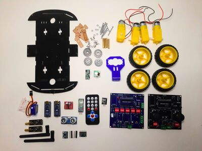 Roboboard M1 7 in 1 Arduino Kontrollü 4WD Araba Proje Seti