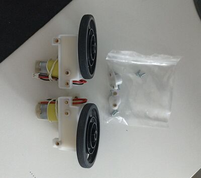 Robot Motor Tekerlek Seti (Arduino Robot 2 Wheels Set)