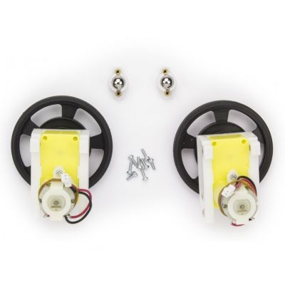 Robot Motor Tekerlek Seti (Arduino Robot 2 Wheels Set)