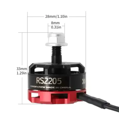 RS2205 2300KV Fırçasız DC Motor CCW -RC Quadcopter Uçak Bot ve DIY Kitlerde