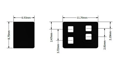 Rz60S (Rz-60S) Kızılötesi Mesafe Lazer Sensörü (0-60 cm)