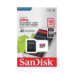 - Sandisk Ultra 16GB microSDHC 653x Hafıza Kartı 98MB/s  - Sandisk Ultra 16GB microSDHC 653x Hafıza Kartı 98MB/s
