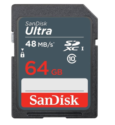 SANDISK ULTRA 64 GB 320X CLASS 10 UHS-I SDHC HAFIZA KARTI (48MB/S)
