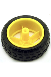 Sarı Tekerlek - 65mm (6V 250rpm Sarı Motor Uyumlu) - 2