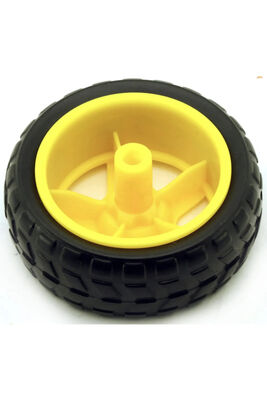 Sarı Tekerlek - 65mm (6V 250rpm Sarı Motor Uyumlu) - 2