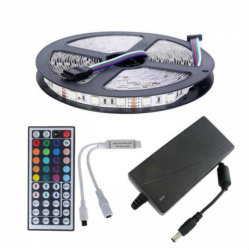 Çin - Şerit Led Rgb 44 Tuşlu Kumandalı 5050 Smd 5 Metre Çin - Şerit Led Rgb 44 Tuşlu Kumandalı 5050 Smd 5 Metre