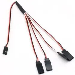 Çin - Servo Uzatma Kablosu - 30cm, Y Tip, 4 in 1 Dişi/erkek