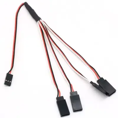 Servo Uzatma Kablosu - 30cm, Y Tip, 4 in 1 Dişi/erkek