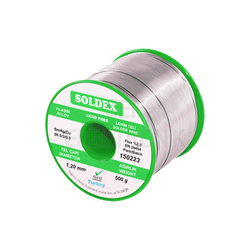 Soldex - Soldex 1.5mm 500gr Gümüşlü Kurşunsuz Lehim Teli Sn96.5 Ag3.5 || 965155 Soldex - Soldex 1.5mm 500gr Gümüşlü Kurşunsuz Lehim Teli Sn96.5 Ag3.5 || 965155