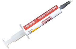 Soldex - Soldex Enjektörlü Krem Lehim - 10gr Şırınga - Sn62 Pb36 Ag2 - KRMK10