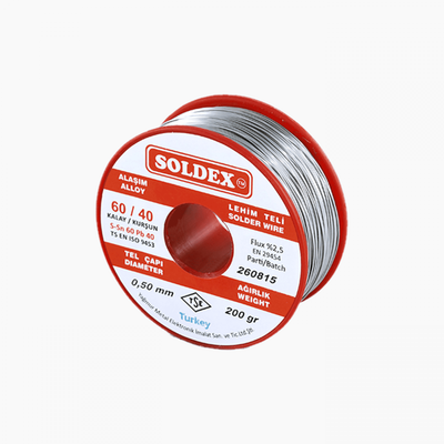 Soldex Lehim Teli 0,50 mm 200 gr | Sn60 - Pb40 (60/40) | 600502