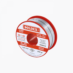 Soldex - Soldex Lehim Teli 1mm 200Gr | Sn60 - Pb40 (60/40) | 601002 Soldex - Soldex Lehim Teli 1mm 200Gr | Sn60 - Pb40 (60/40) | 601002