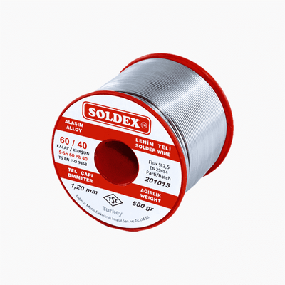 Soldex Lehim Teli 1.2mm 500 Gr | Sn60 - Pb40 (60/40) | 601205