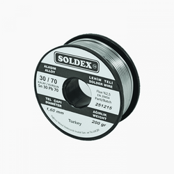 Soldex - Soldex Lehim Teli 1.6mm 200Gr | Sn30 - Pb70 (30/70) | 301602 Soldex - Soldex Lehim Teli 1.6mm 200Gr | Sn30 - Pb70 (30/70) | 301602