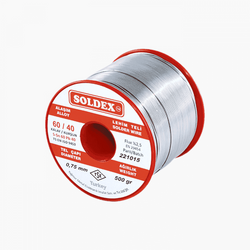 Soldex - Soldex Lehim Teli 0.75mm 500 Gr | Sn60 - Pb40 (60/40) | 600755 Soldex - Soldex Lehim Teli 0.75mm 500 Gr | Sn60 - Pb40 (60/40) | 600755