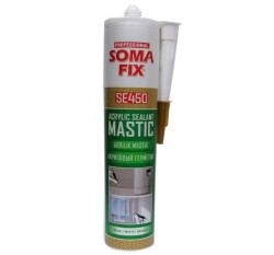 - Somafix SE450 Silikonize Akrilik Mastik - 450g, Beyaz