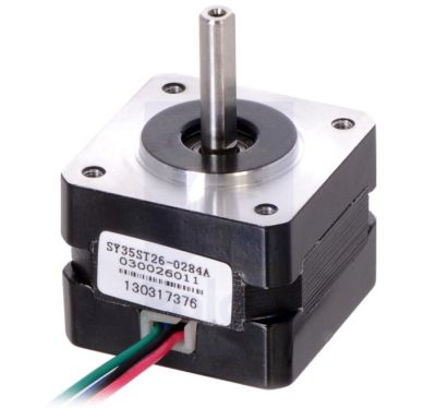 NEMA 14 Step Motor: Bipolar, 200 Adım, 35 × 26mm, 7.4V, 0.28A/Faz, PL-1207