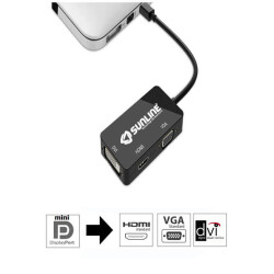  - Sunline 170629 Mini DisplayPort to HDMI/VGA/DVI Dönüştürücü