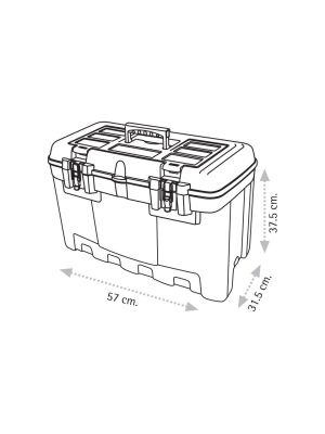 Super Bag ASR-2022 22 İnç Mega Metal Kilitli Alet Çantası - 4 Adet (1 Koli)