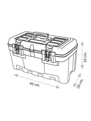 Super Bag ASR-2077 19 İnç Metal Kilitli Alet Çantası - 9 Adet (1 Koli)