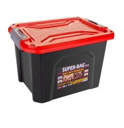 Super Bag - Super Bag ASR-4042 18 LT Renkli Saklama Kutusu - 10 Adet (1 Koli)