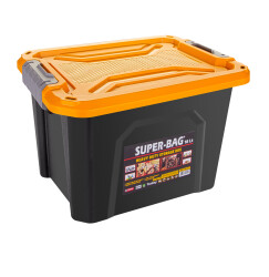 Super Bag ASR-4042 18 LT Renkli Saklama Kutusu - 10 Adet (1 Koli) - Thumbnail