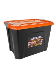 Super Bag ASR-4046 60 LT Renkli Saklama Kutusu - 6 Adet (1 Koli) - Thumbnail