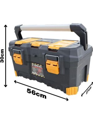 Super Bag ASR-4051 22 İnç Black Alüminyum Saplı Alet Çantası 6 Adet (1 Koli)