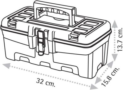 Super Bag ASR-5027 13 İnç Eko Metal Kilitli Alet Çantası - 24 adet (1 Koli)