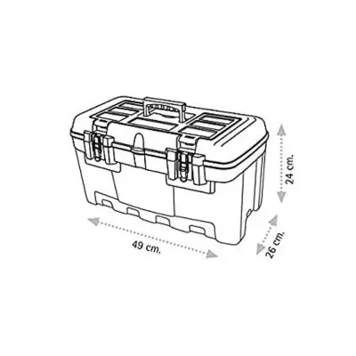 Super Bag ASR-5029 19 İnç Eko Metal Kilitli Alet Çantası- 9 Adet (1 koli)