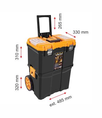 Super Bag ASR-5039 Çift Katlı Tekerlek Alet Çantası