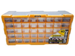Super Bag - Super Bag ASR-6003 40 lı Yatay Monoblok Çekmece - 4 Adet (1 Koli)