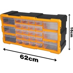 Super Bag ASR-6004 26 lı Yatay Monoblok Çekmece - 4 adet (1 Koli) - Thumbnail
