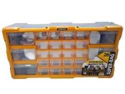 Super Bag - Super Bag ASR-6004 26 lı Yatay Monoblok Çekmece - 4 adet (1 Koli)