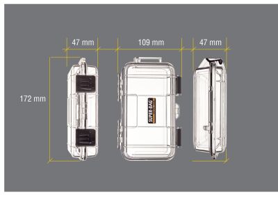 Super Bag SF-1580-S Küçük Boy Suya Dayanıklı Saklama Kutusu Süngerli - 6 Adet