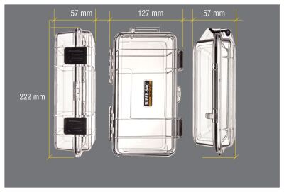 Super Bag SF-2010-S Büyük Boy Suya Dayanıklı Saklama Kutusu Süngerli - 6 Adet