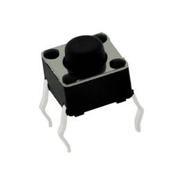 Çin - Tact Switch (Buton) 6x6 - THT - 190gf ( 4 Bacaklı )