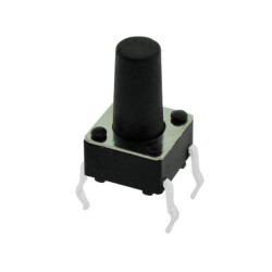 Çin - Tact Switch (Buton) 6x6, 10mm - THT - 160gf ( 4 Bacaklı ) - Connfly