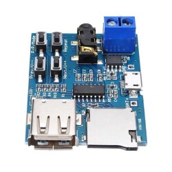 TF Kart ve USB Flash Disk Girişli WAV, MP3 Çalar Modül - 3W Amfi, - Thumbnail