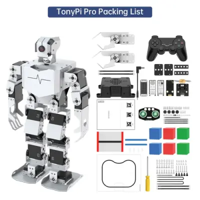 TonyPi Pro Yapay Zekalı İnsansı AI Eğitim Robotu (RPi 5 8GB, ChatGPT Desteği)